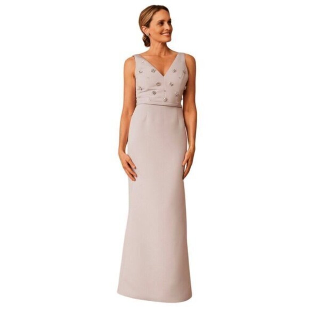 Amsale Beaded Embellished Sleeveless Formal Gown Size 2 NWT $485 MSRP